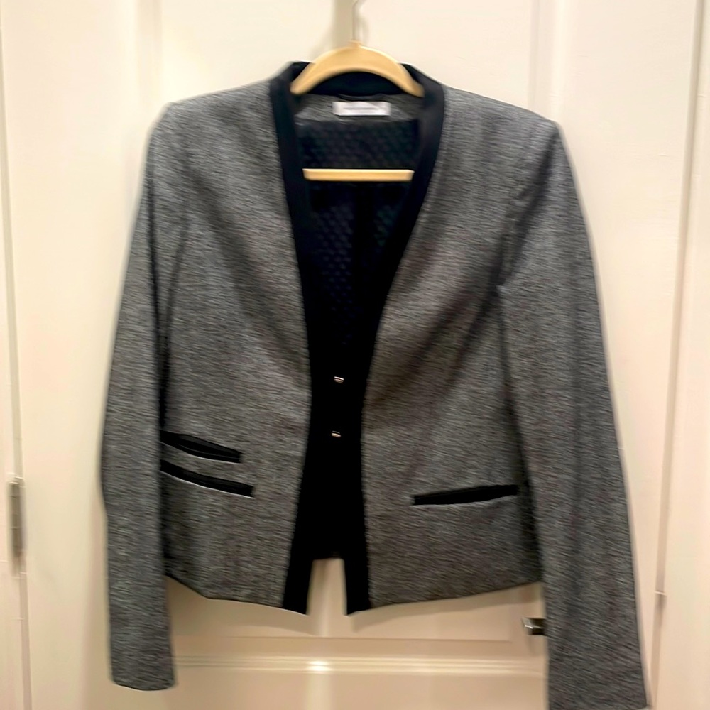 Rene Lezard Gray Wool Blazer Jacket EUSz38